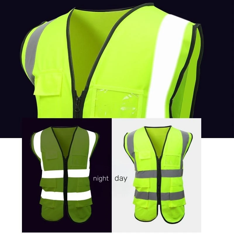 Reflective Protective Clothing Coat for Nighttime Traffic Safety