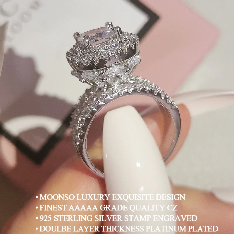 2023 New Retro Luxury Vintage silver color designer Engagement