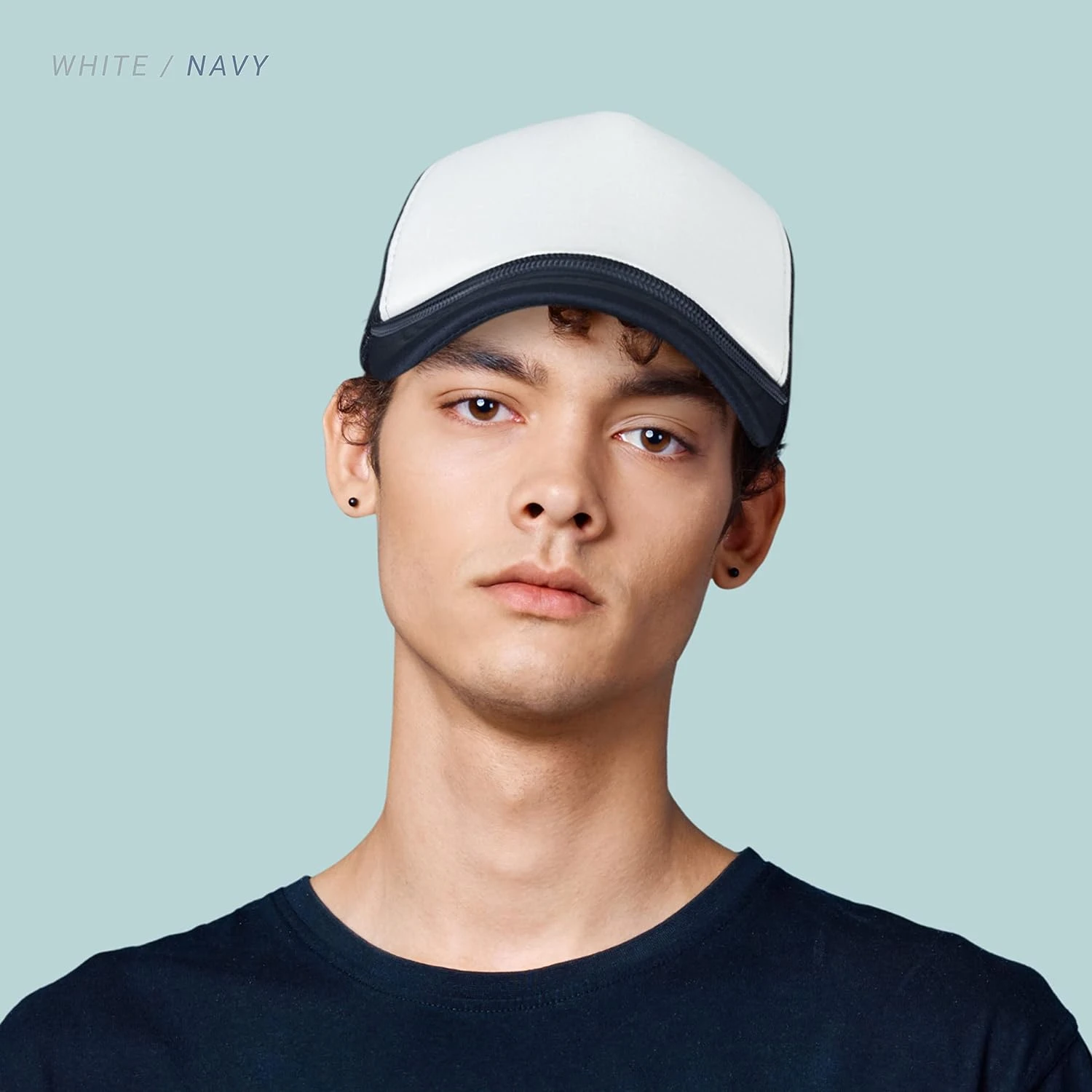 Stay fashionable and cool with this stylish two-toned trucker hat, offering ultimate comfort for outdoor activities. Stay on tre