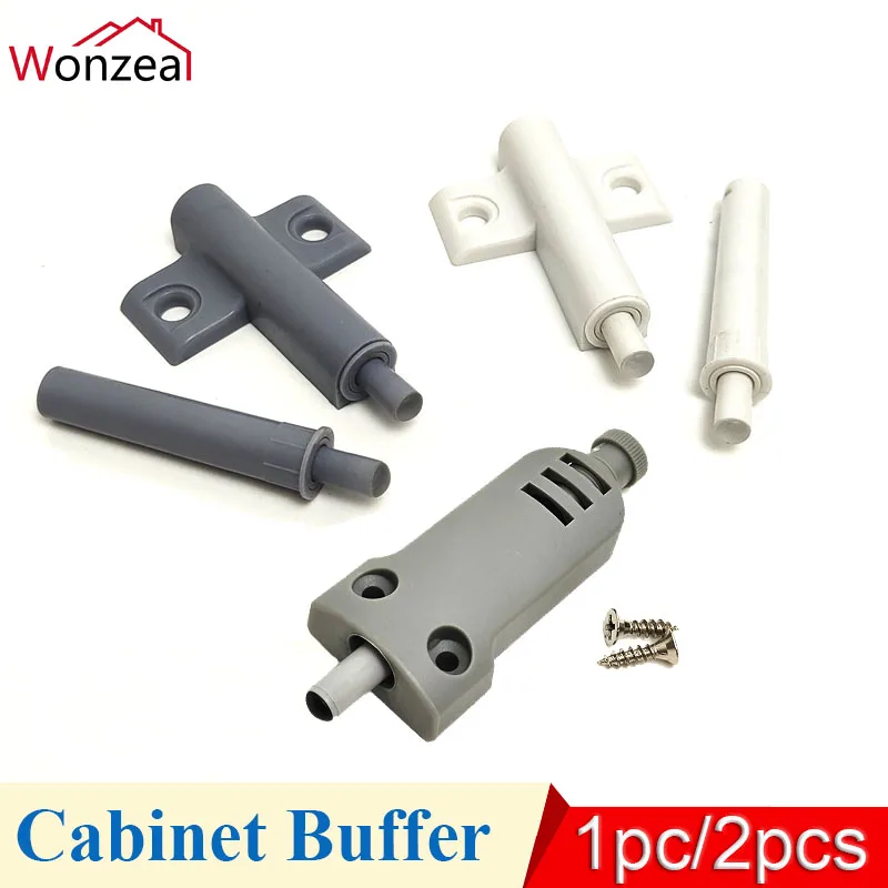 Magnetic cabinet catches door closer door catches magnetic cabinet latches cabinet door latch door stops cabinet door stop cabinet door buffer 1pc/2pcs Heavy Door Closer Damper Kitchen Cabinet Door Drawer Soft Closer Damper Quiet Close Silencer Buffers + Screws