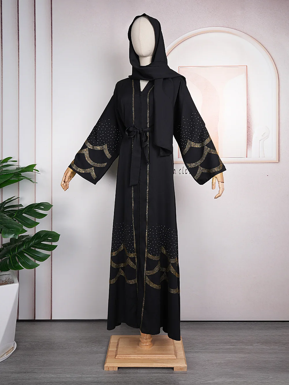 Ramadan Open Abaya Kimono Muslim Hijab Dress Abayas for Women Dubai Zipper Cardigan African Party Dresses Kaftan Islamic Clothes