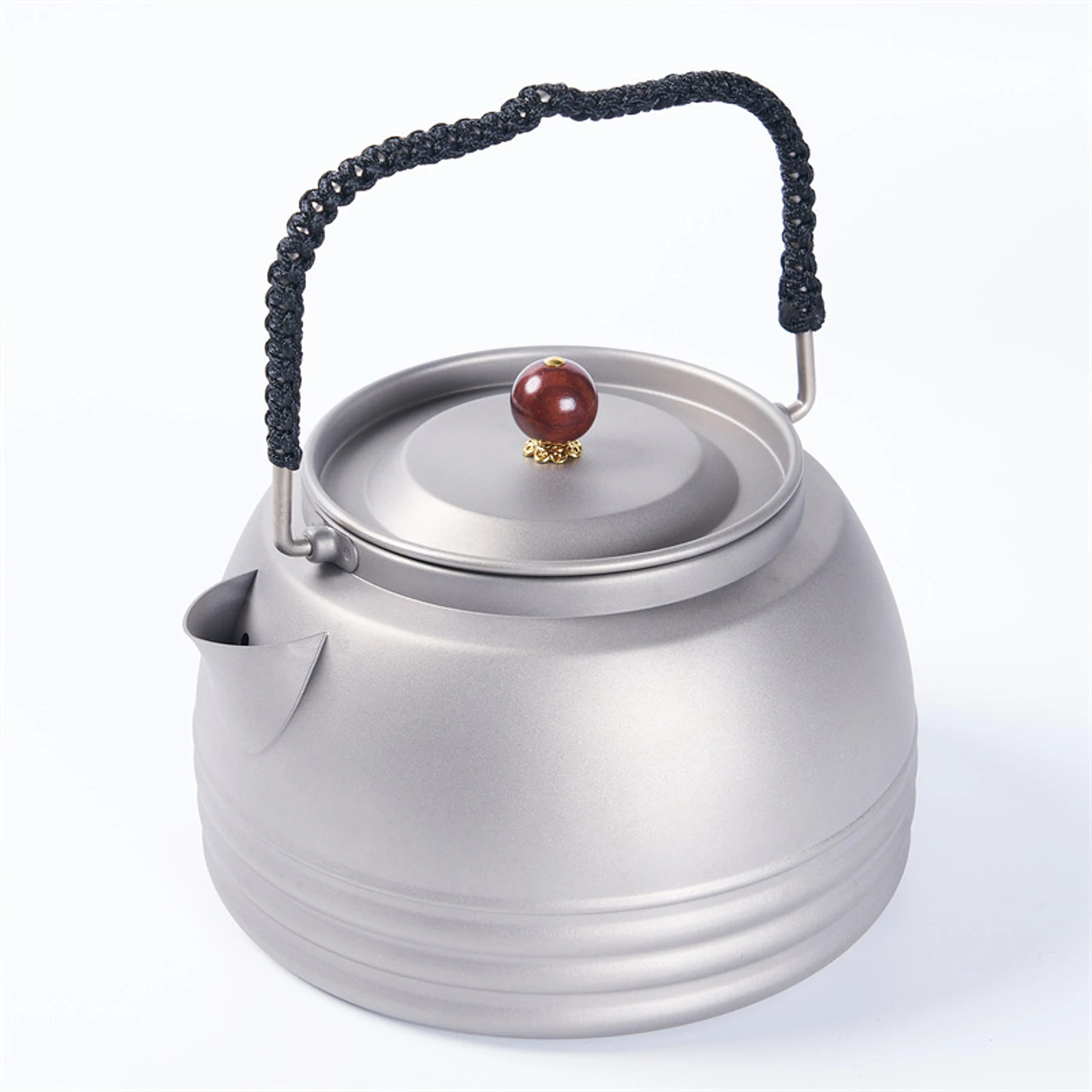 

Titanium Kettle Portable Camping Tea Coffee Pot Outdoor Travel Boiling Water Kettle for Camping Picnic Fishing Backpacking