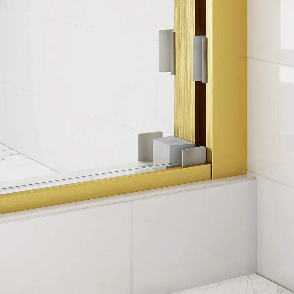 Seawin 10mm Glass Easy-to-Install Frameless Shower Room Double Sliding Glass Shower Door Bathroom Cabin