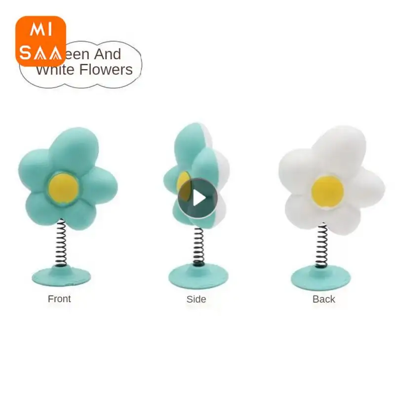 

With Spring Sunflower Helmet Ornaments Elastic Design Car Helmet Accessories Portable Helmet Spring Ornaments Sunflower Shape