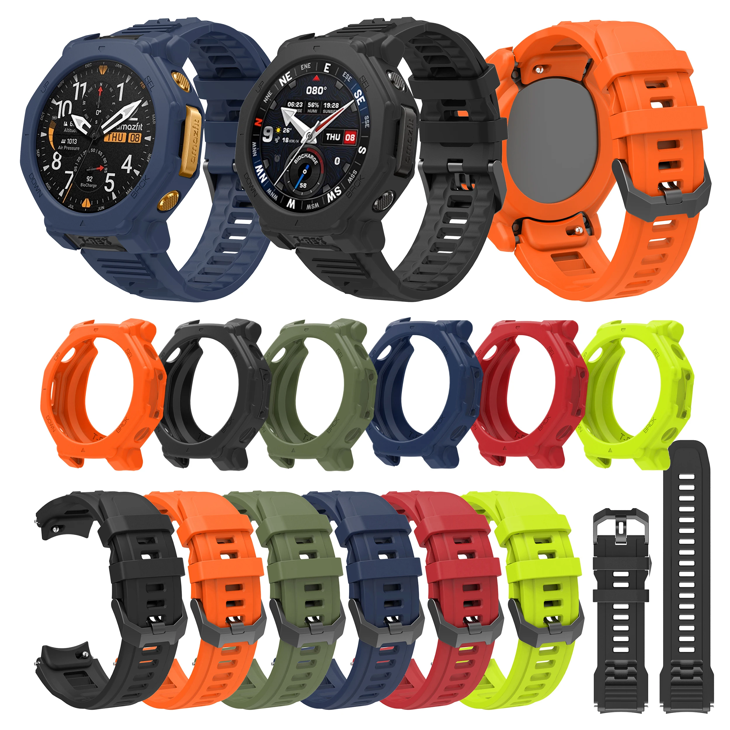 Silicone Strap with Protective Case