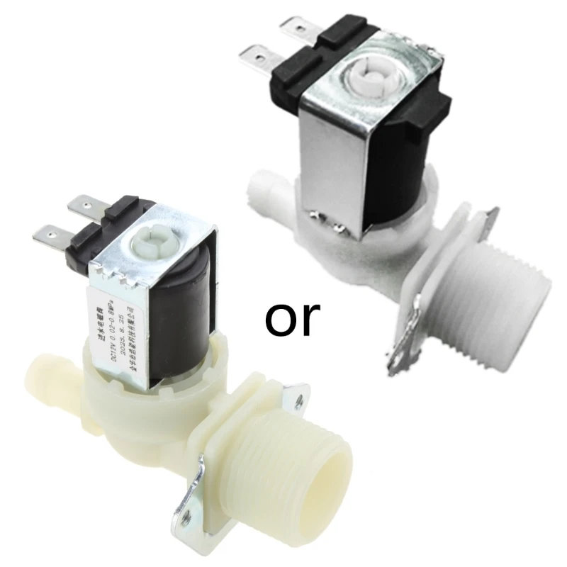 Solenoid Water Valve 220V/12V/24V Electrical Inlet 3/4" Male Thread Washing Machine Dis solenoid water valve