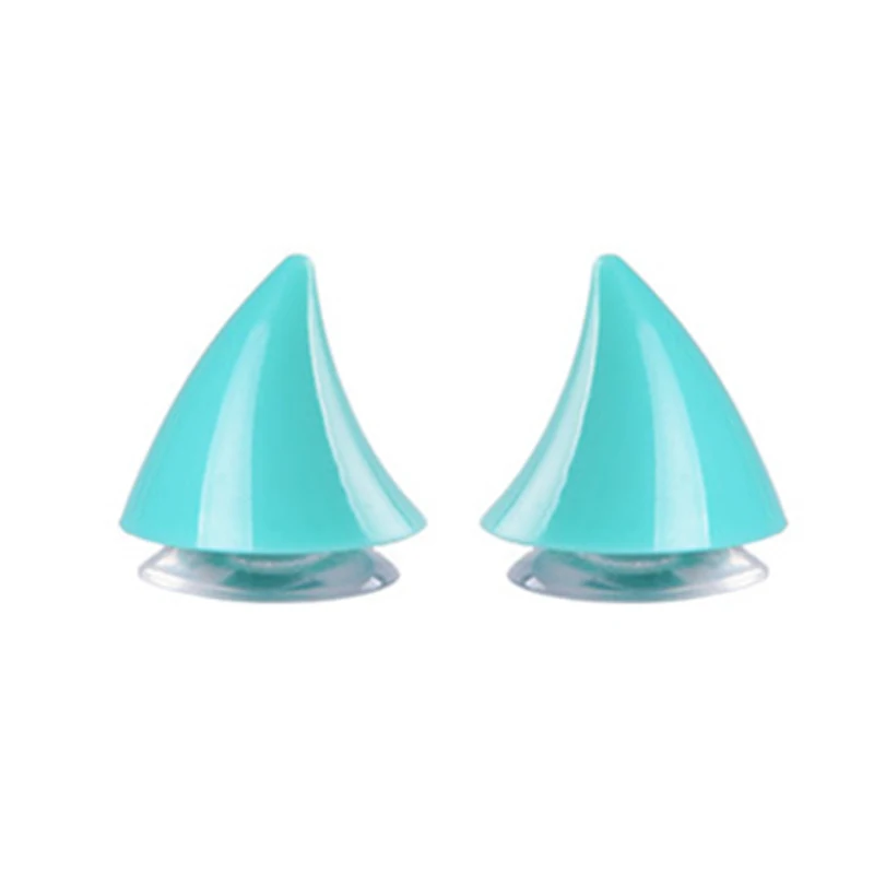 GmwyCzV 14 Pièces Casque En Corne De Diable, 7 Couleurs Décoration, Klaxon Avec Ventouse, Casque Corne Pour Décoration Moto Vélo Scooter