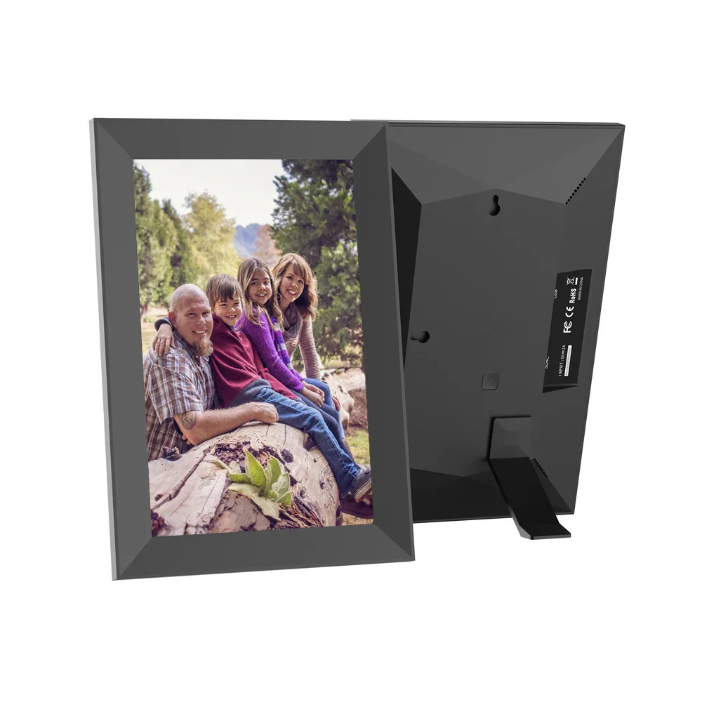 Description Picture 3 of item16GB Frameo 10.1 Inch Smart Digital Picture Frame Wood WiFi IPS HD 1080P Electronic Digital Photo Frame Touch Screen Motion
