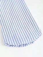 Chemise à manches bouffantes avec nœud à nouer rayé 5