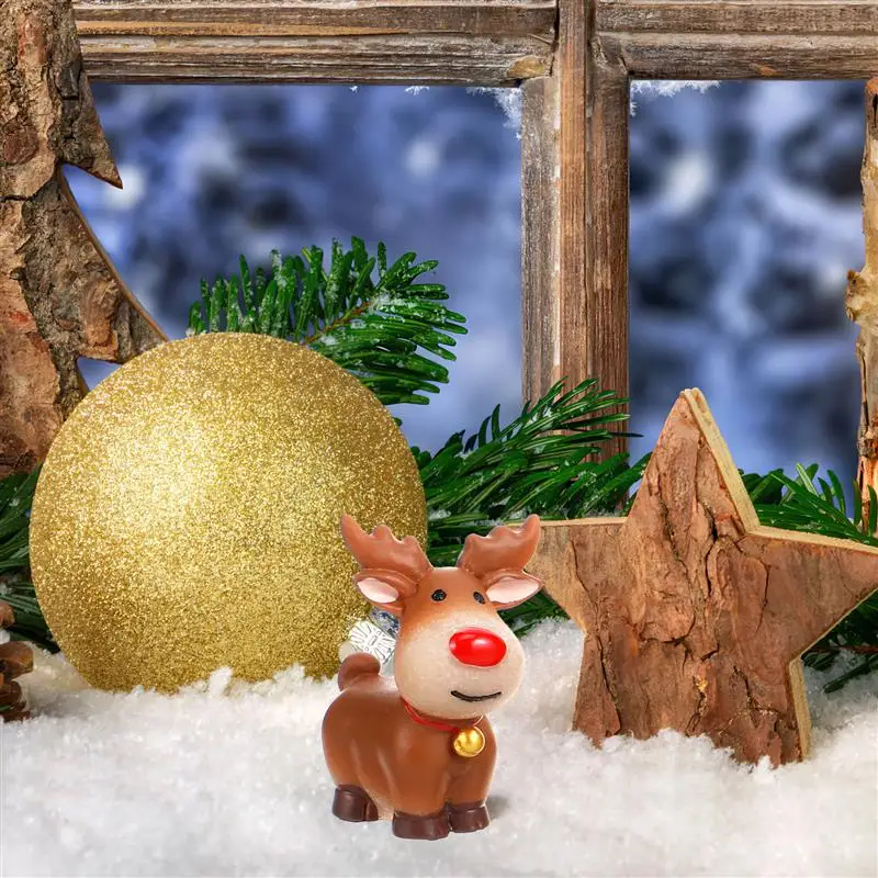 Christmas Elk Ornament Isolated Stock Image - Image Of Card, Wooden...