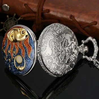 Creative Moon Pocket Watch