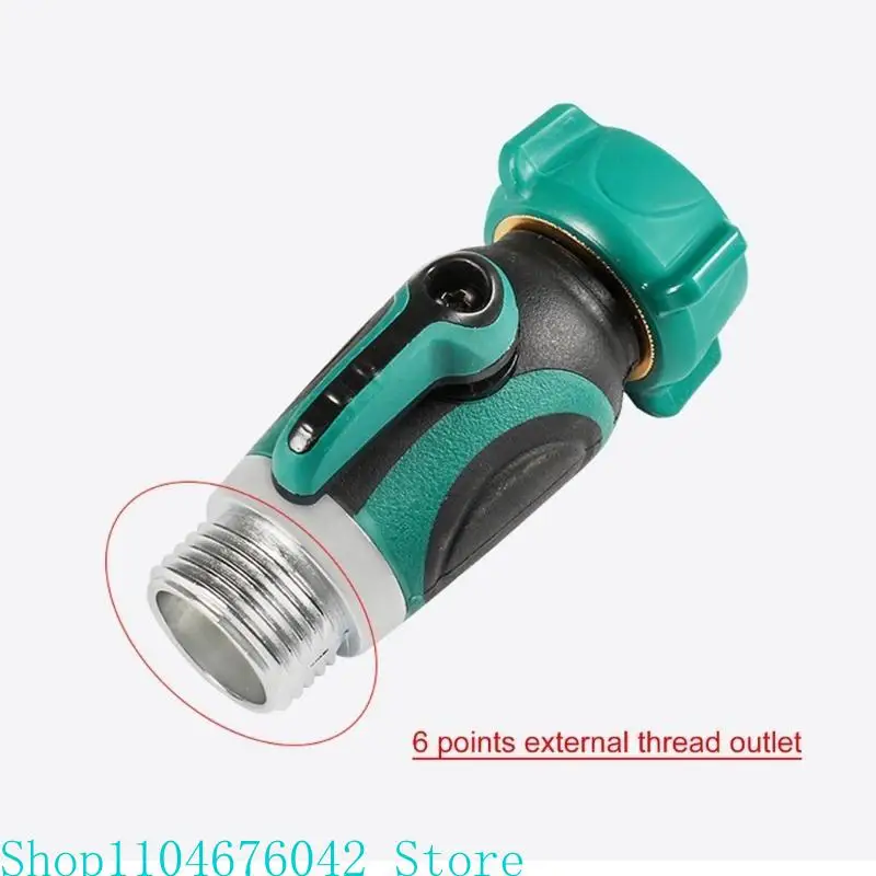 Multipurpose Rain Barrels Spigot Set Featuring 180 Degree Shut Off Valves and Tractions Rope for Garden Hoses Use
