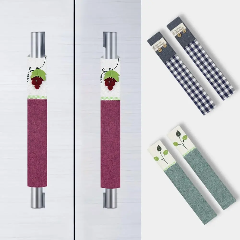 Washable Refrigerator Door Handle Covers, Handles for Refrigerator, Anti-Skid Protector for Fridge Oven Keep Off Fingerprints