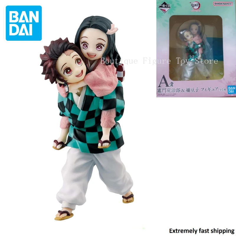 

Оригинальная Bandai Ichibankuji, фигурка убийцы демонов, вечный Бонд, камадо, танджиро и камадо, незуко, аниме модель, игрушка в подарок