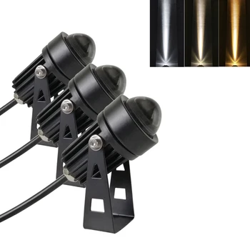 야외 LED 스포트라이트, IP65 방수 벽 램프, 좁은 빔 각도 LED 투광 조명, 스포트 램프, 장거리 벽 와셔 램프, 3W, 10W
