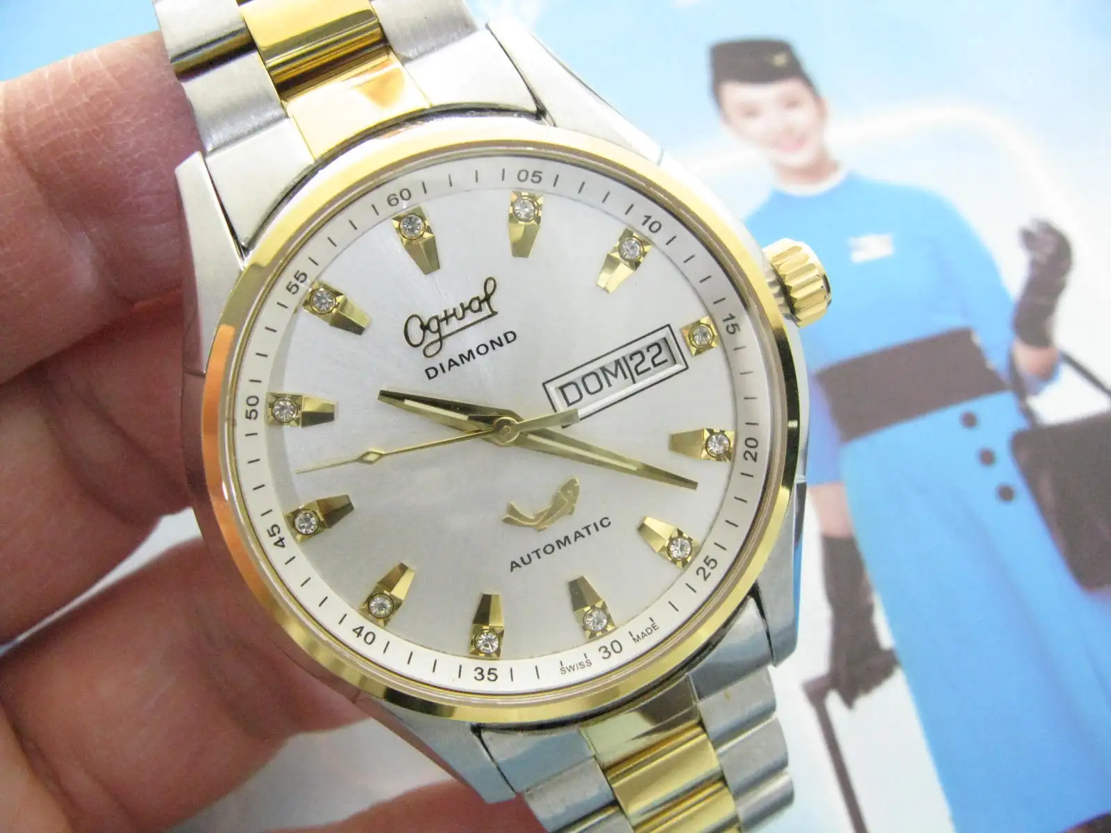 

Часы Fish Watch «Алмазная шкала» автоматический мужской сапфир ETA 2836 Fire Val (испанский + английский)