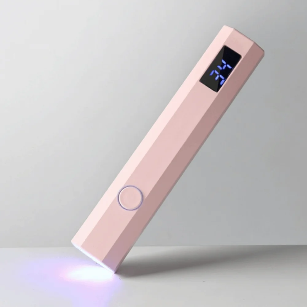 고출력 네일 글루 가열 램프 1인치 충전식 매니큐어 램프 스탠드 1홀 솔리드 스..