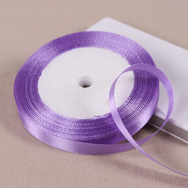 Satin Ribbon Roll - 10mm x 22m, DIY Craft & Gift Wrapping - White