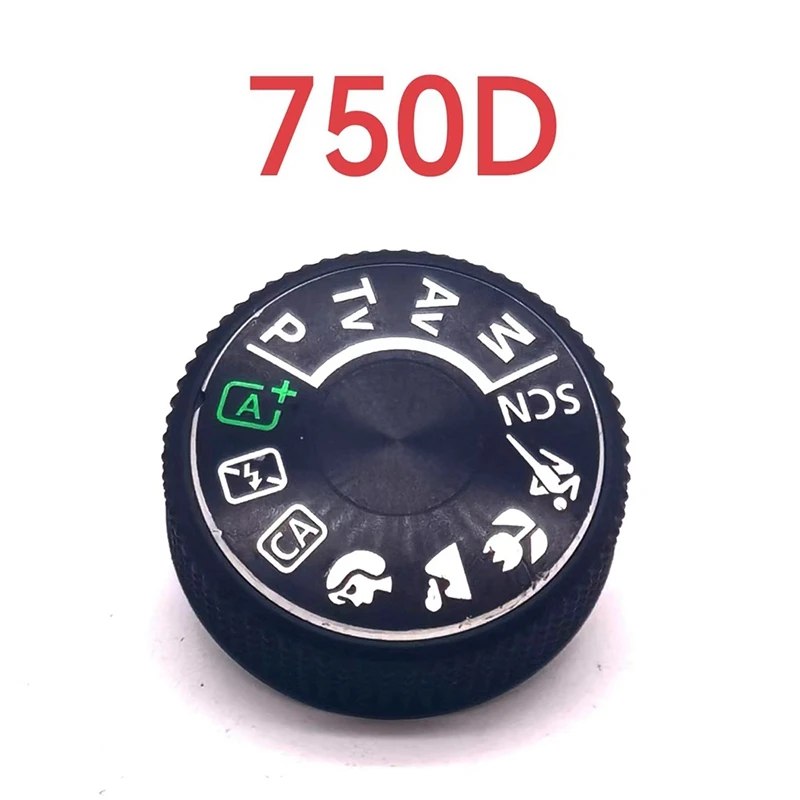 캐논 750D 다이얼 모드 스틱 기능 다이얼 모델 단추 라벨, 상단 커버 카메라 수리 교체 부품 액세서리