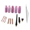 17Pcs TIG Welding Torch Gas Lens Collets Body Accessories for WP-17/18/26 3