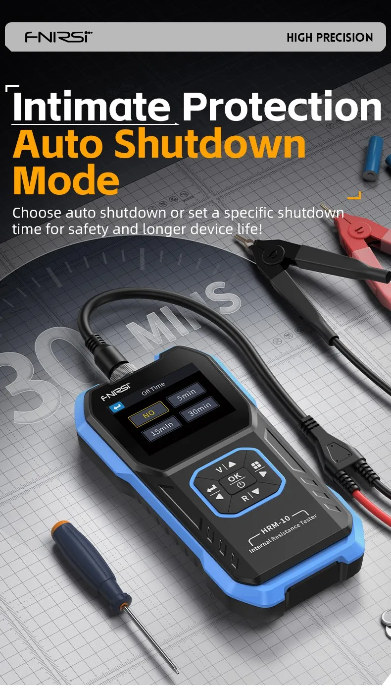 HRM-10 Battery Tester Internal Resistance Tester Fast High Precision 4-Wire 1865