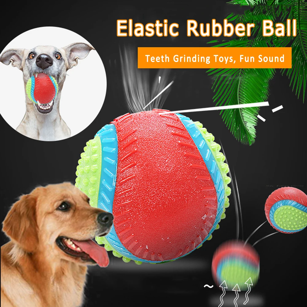 

Pet Dog Toy Rubber Ball With Beef Taste Rubber Ball Anti-gnawing Pet Toys