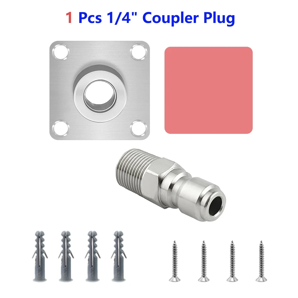 Porte-canon à Mousse Pour Nettoyeur Haute Pression, Odorà Mousse à Neige En Acier Inoxydable, Support Mural, Lance à Mousse Automatique, Allergique Rapide, 1 Po, 4 Po