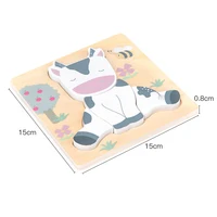 XOXO 3D Holz Cartoon Tiere Puzzle Lernspielzeug – Bild 6