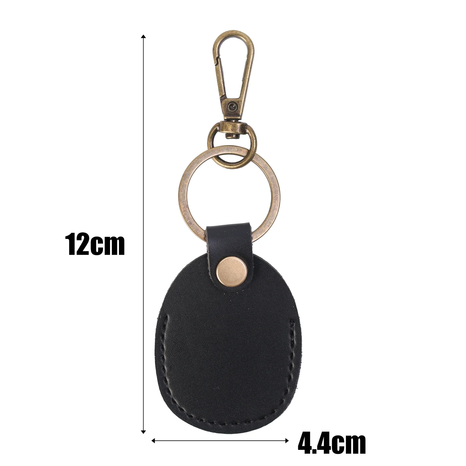 Premium Leather Keychain Holder - PU Leather Protective Case with Soft Coverage and Keyring