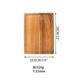 Premium Acacia Wood Cutting Board - Thick, Large, and Versatile (S)