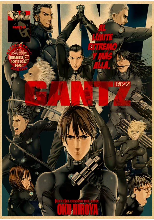 Japanese Anime Gantz Poster Canvas Painting Wall Art Pictures