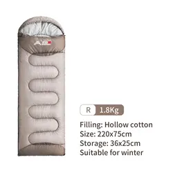 Ultralight Waterproof Winter Warm Camping Sleeping Bag (Standard 1.8kg LBR)