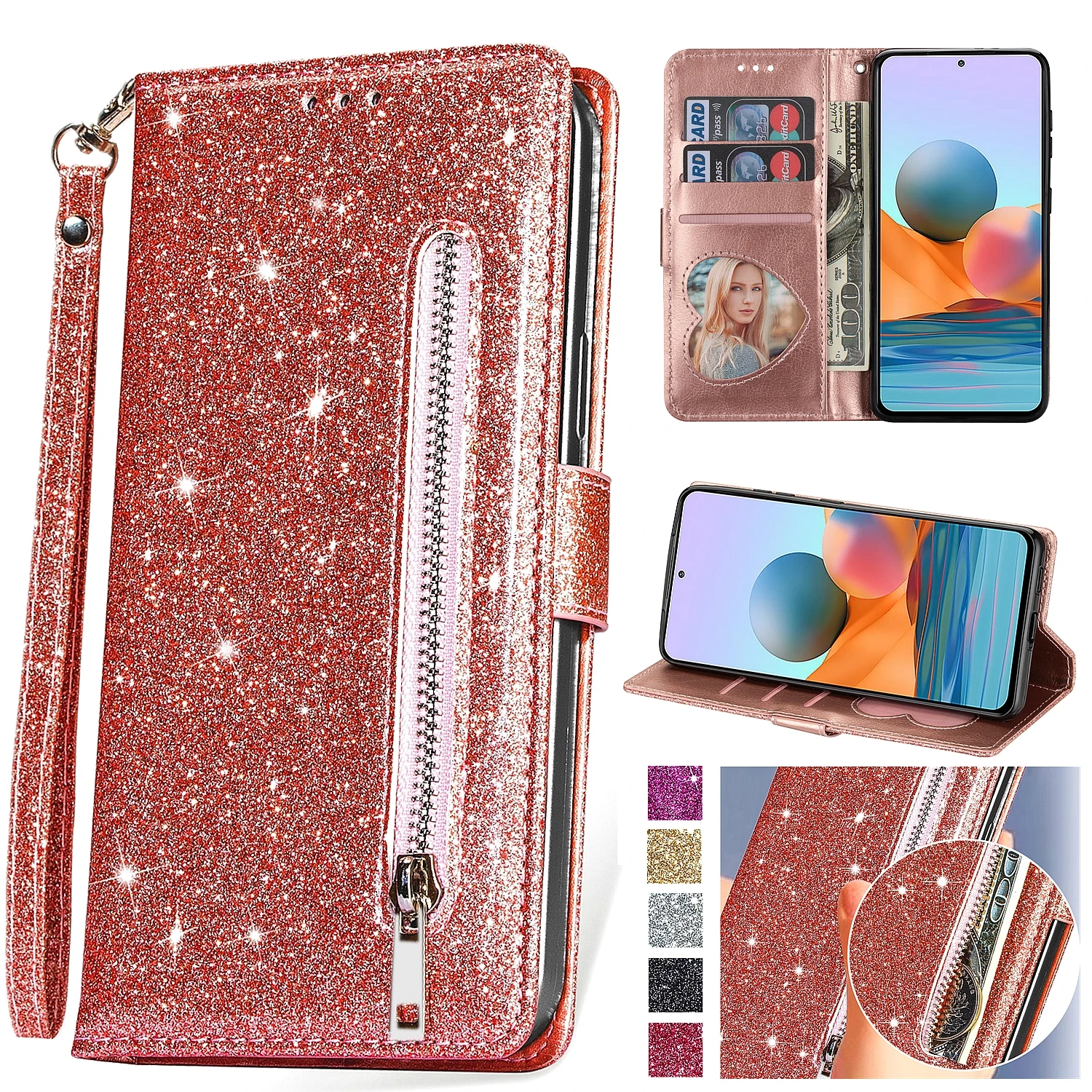 Cresee Coque pour Xiaomi Redmi Note 13 Pro 4G / Poco M6 Pro 4G, Coins Renforcés Étui Housse