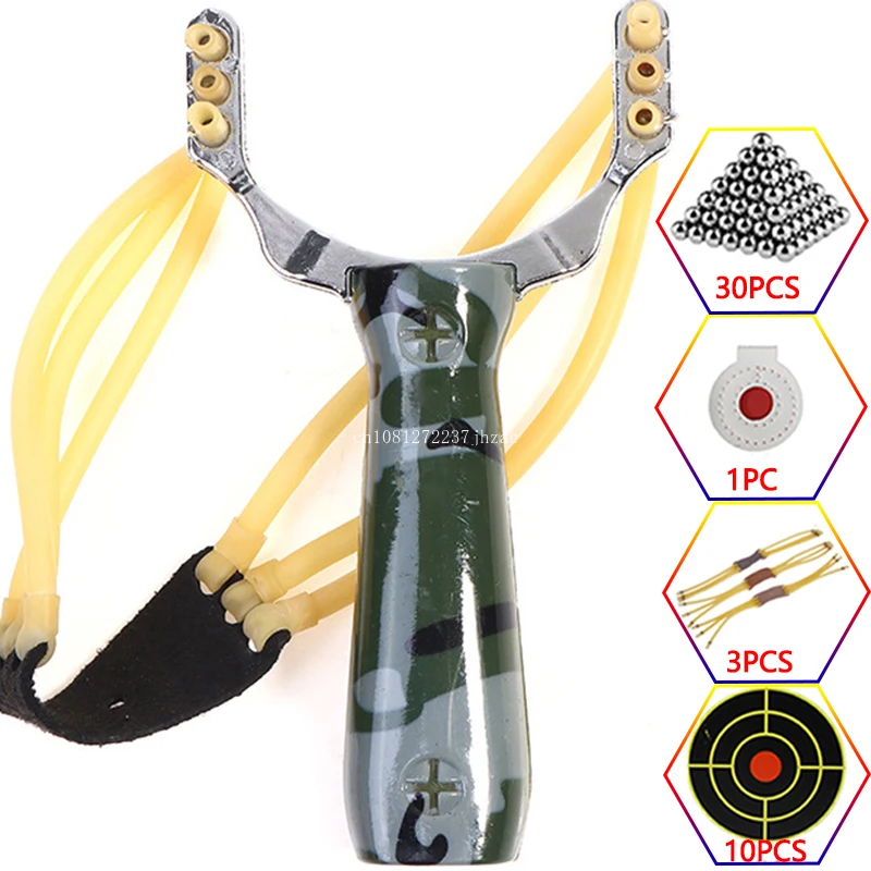 Traditional Hunting Slingshot Outdoor Powerful Shooting Slingshot Spring Sling Shot Catapult Sports Accessories Rubber Band slingshot accessories
