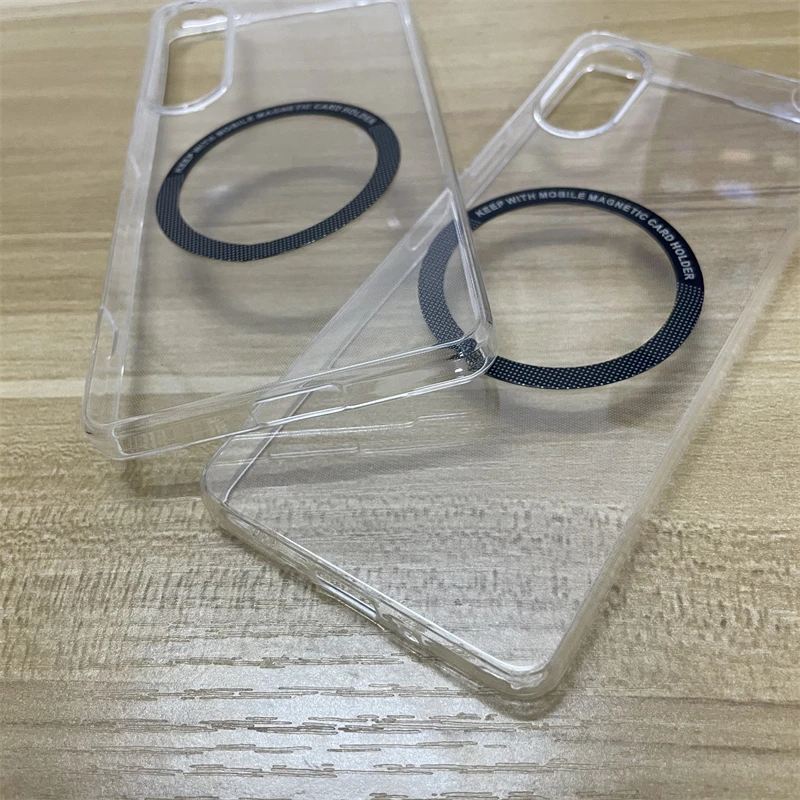 Sleek Magnetic Silicone Case - Transparent Back Cover