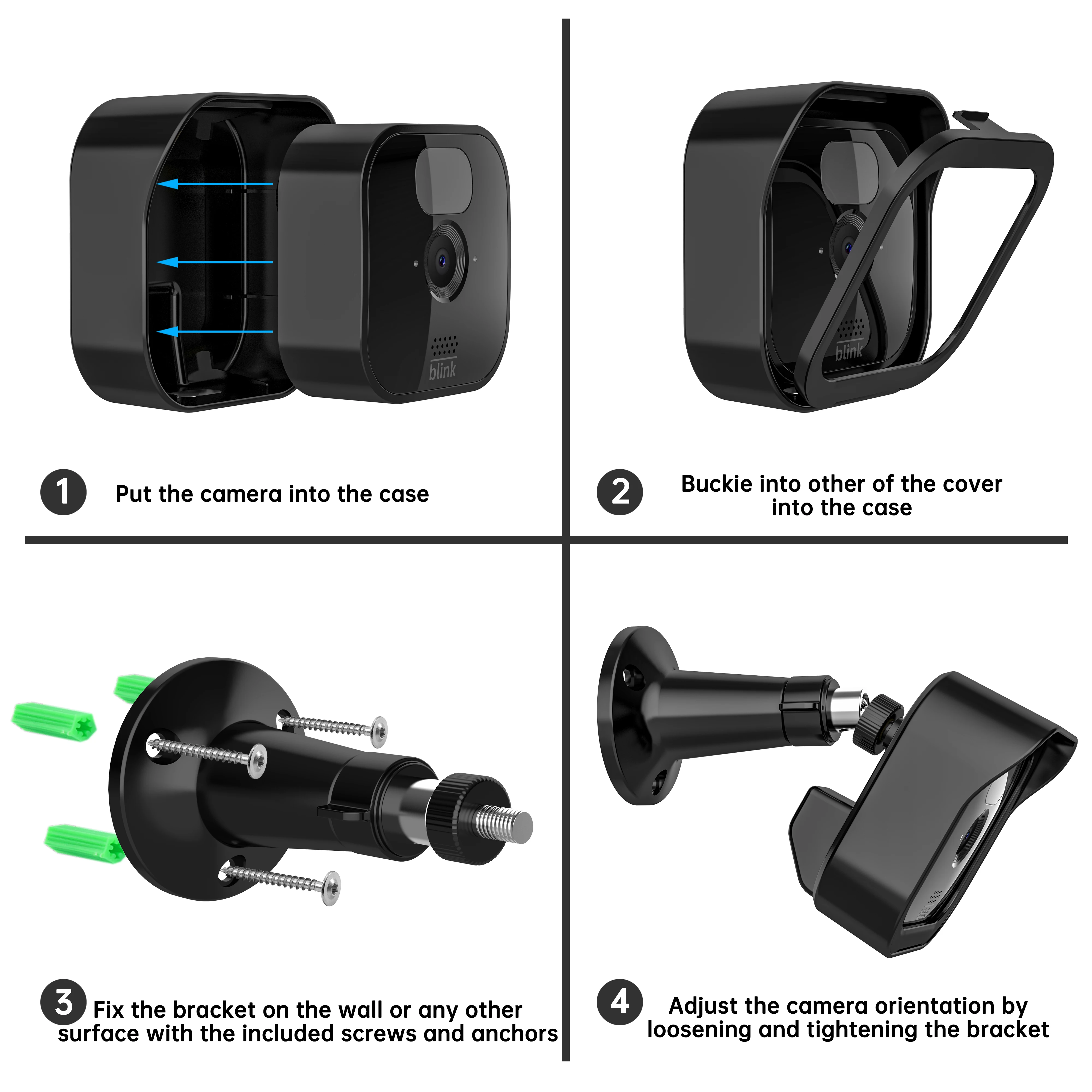 COOLWUFAN Wall Ount Bracket For All-New Blink Outdoor (3rd Gen) Caera