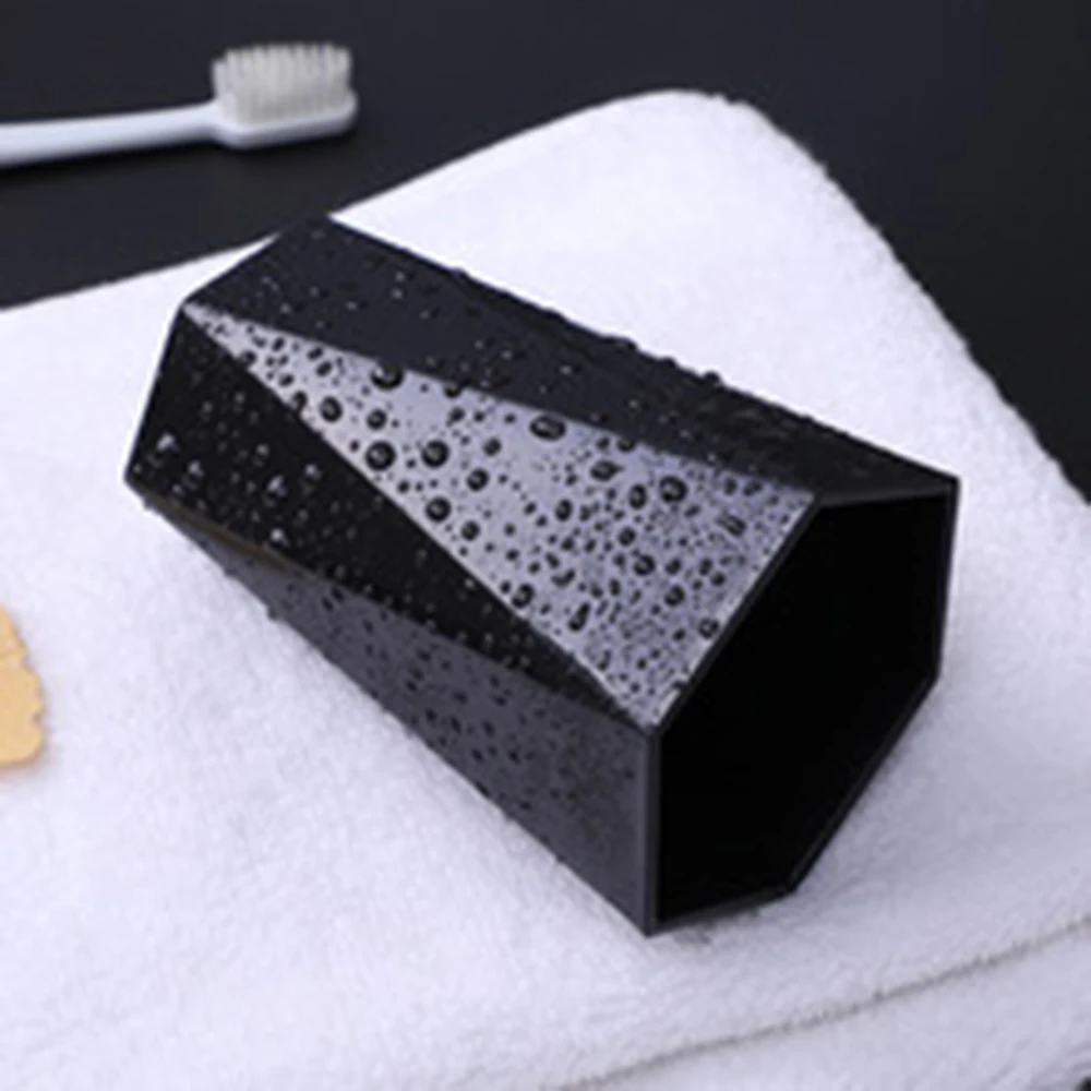 Diamond Pattern Mouthwash Cup 300ml Bathroom Toothbrush Holder_voghion.com
