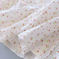 Summer Cotton Dresses Women 100% Crepe Nightgowns Ladies Gauze Comfortable Nightdress Suspenders Sleepwear For Women Home Wear - Image 6