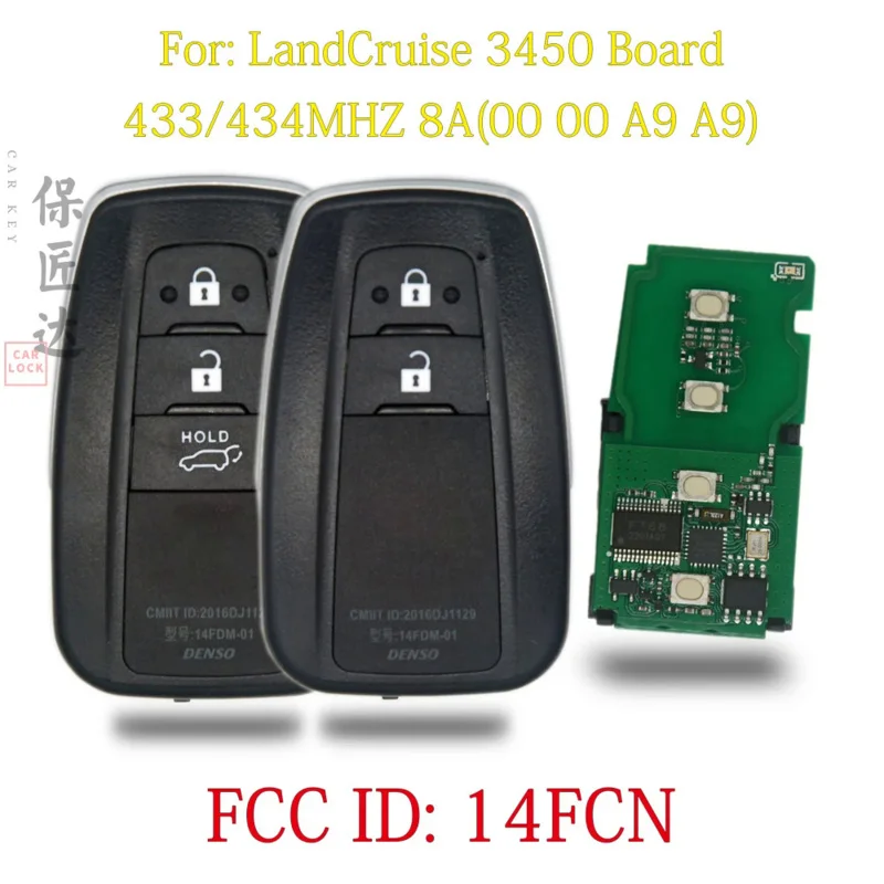 

BaoJiangDd Fit for Toyota European 2019-2021 LAND CRUISER 231451-3450 Board FCC ID:14FCN 433/434MHZ 8A