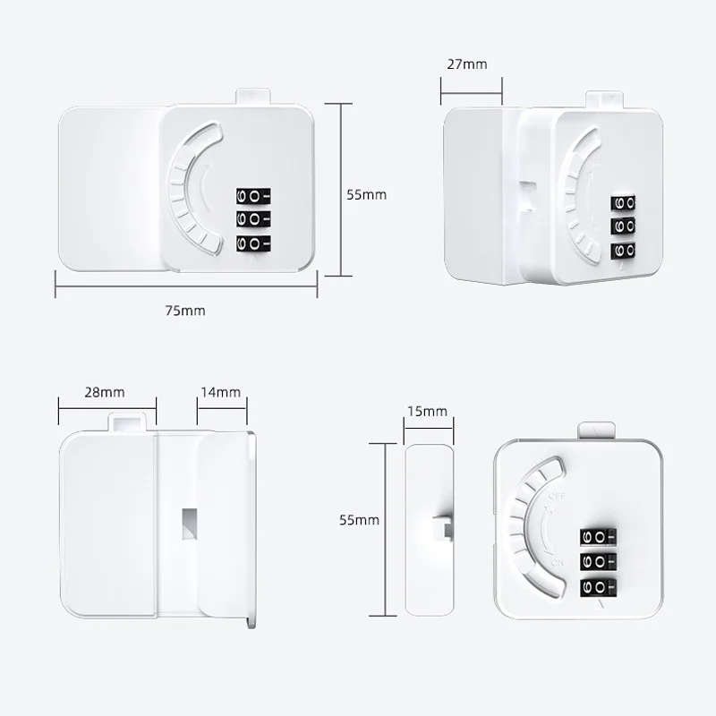 Kids Security Protection Password Lock for Fridge Drawer Cabinet Door Locks ABS Material Multi-Function Home Safety Locker