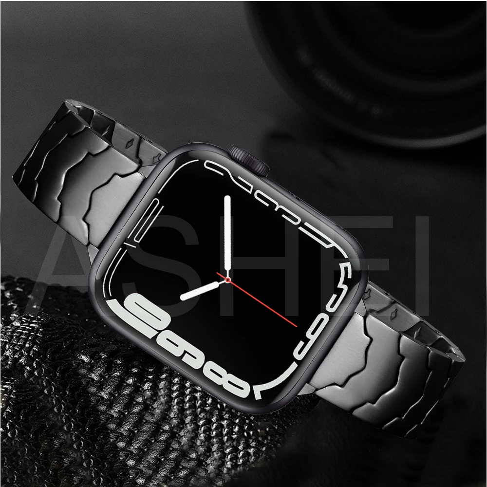 

Браслет для apple watch 7 band 41 мм 45 мм se series 6 5 4 40 мм 44 мм, ремешок из нержавеющей стали для iwatch 3 38 мм 42 мм, для мужчин и женщин