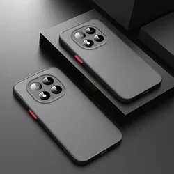 Custodia per telefono rigida traslucida opaca con bumper