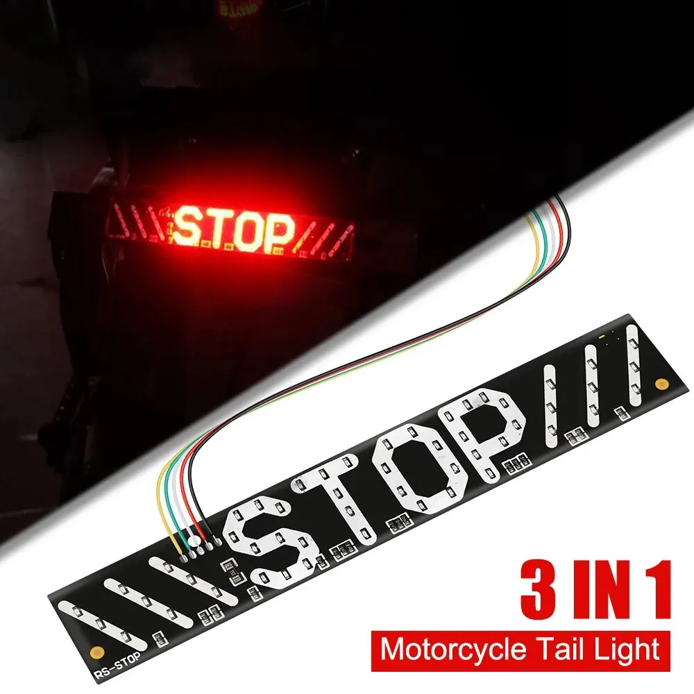 UniversalLEDFlashingBrakeLightMotorcycleTurnSignalsTurningLeft