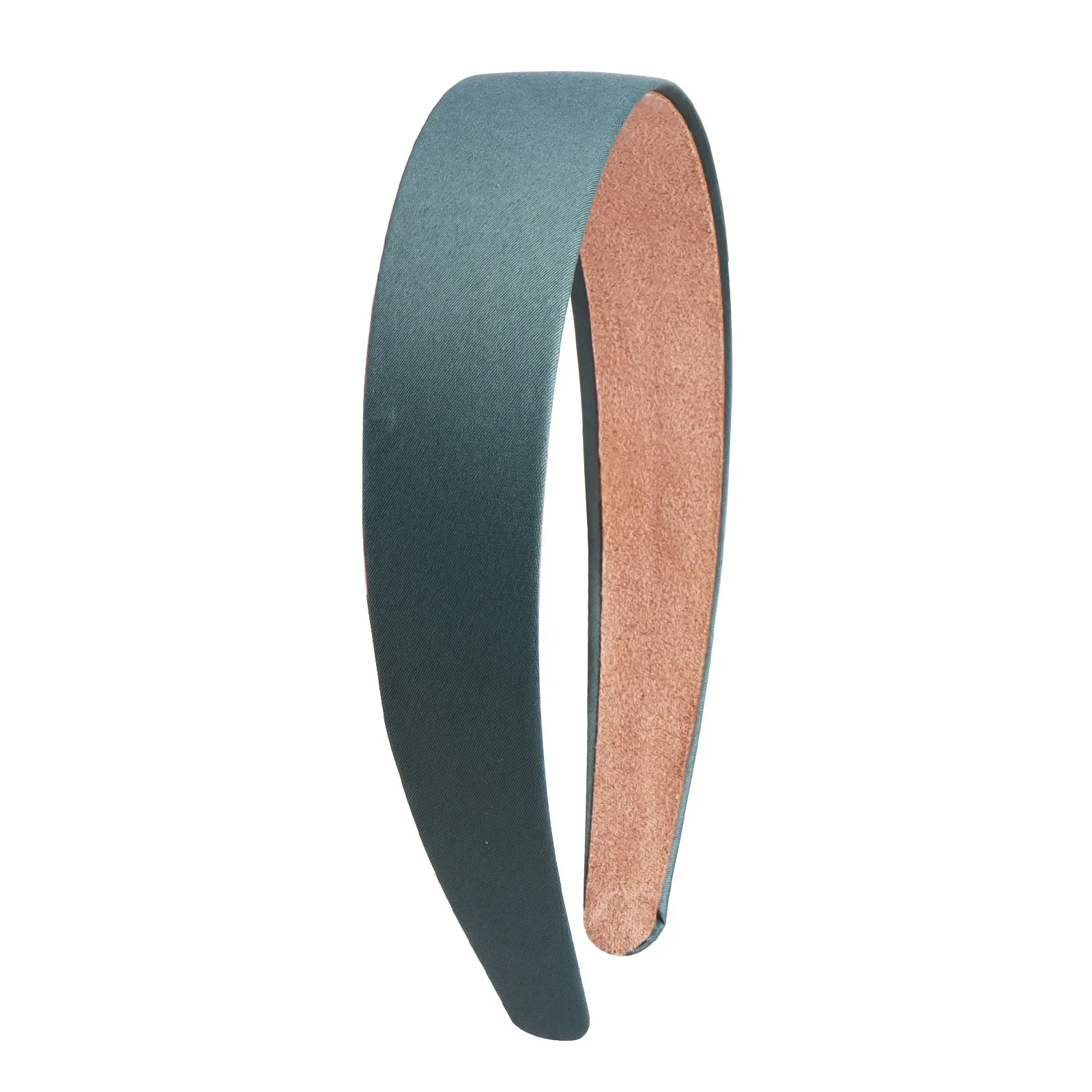 3cm Colorful Satin Wide Headband for Women - Vintage Solid Color Hair Accessory