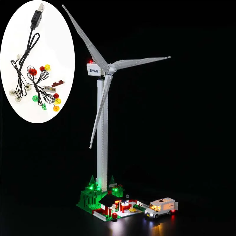 Energía Eólica Aerogenerador Vestas Lego No LEGO, Just Light)Kit