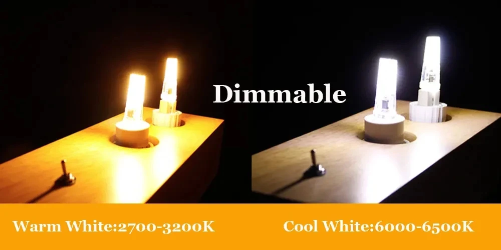 Description Picture 3 of itemG9 G4 Dimmable COB LED Light 12V 220V Mini LED Bulbs 3W 6W COB Lamp Replace Halogen Lamp For Home Spotlight Chandelier Lighting