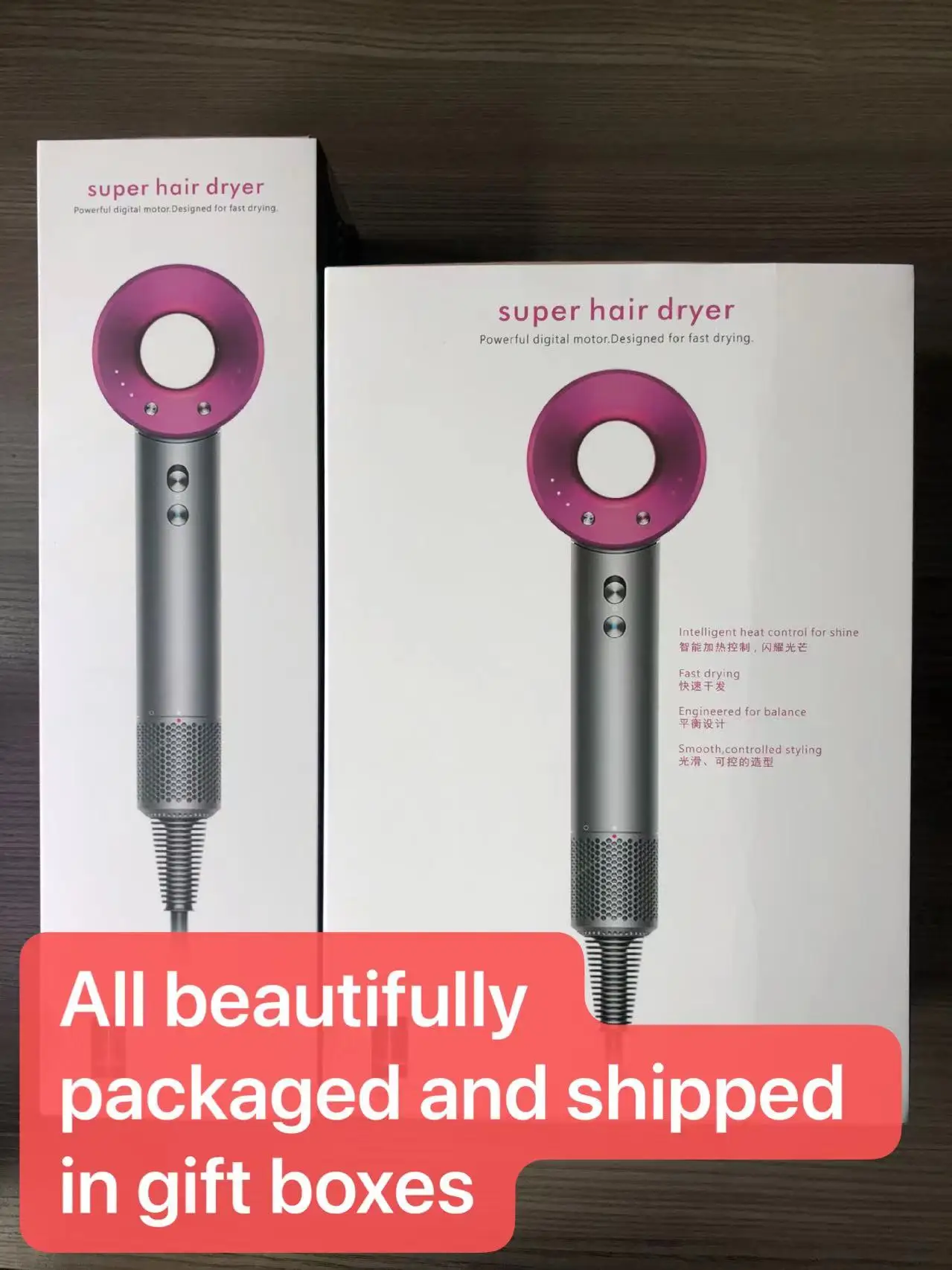 Leafless Hollow Electric Hair Dryer 220V/110V Household Negative Ion Fast Drying Strong Constant High-power Electric Hair Dryer