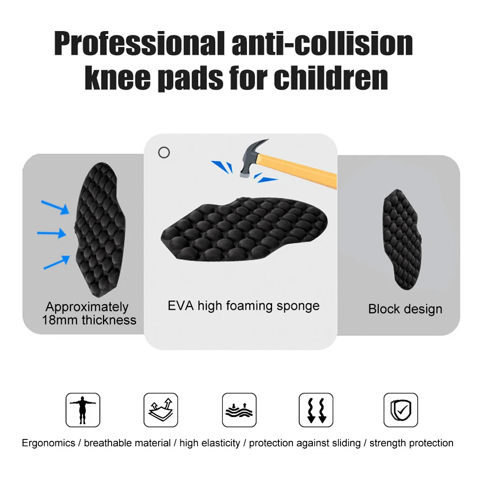 1Pcs Crashproof Knee Support Protective Honeycomb Sport Leg Knee Pads Gear Breathable  Knee Brace For Kids Child Sports Football