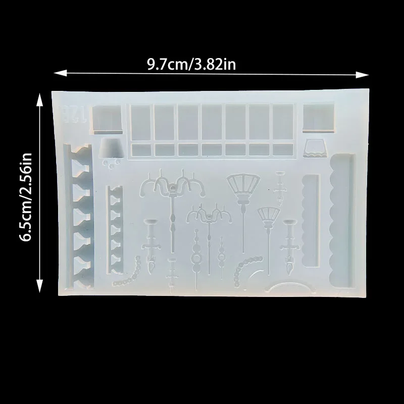 DIY 케이크 드레스 액세서리 모양의 실리콘 에폭시 수지 금형 수지 금형 쥬얼리 금형