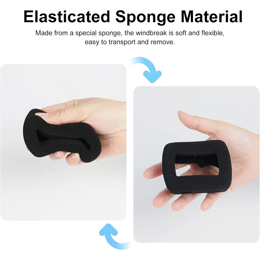 For DJI Osmo Action 5 Pro 4 3 Wind Noise Reduction Sponge Foam Windslayer Cover Housing Windproof Windshield Recording Case 3